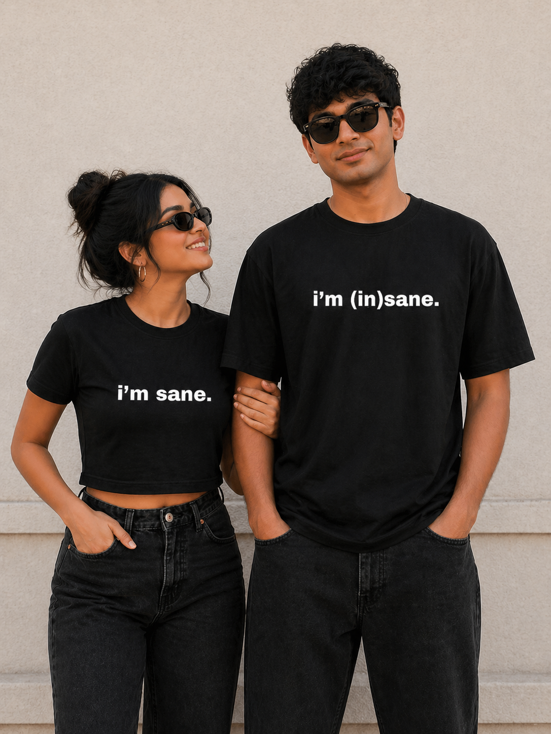 I'm (in)sane Couple Tee